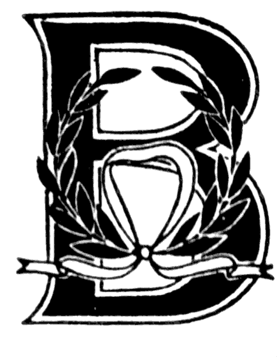 Educational ClipArt: Decorative Letters, B 18