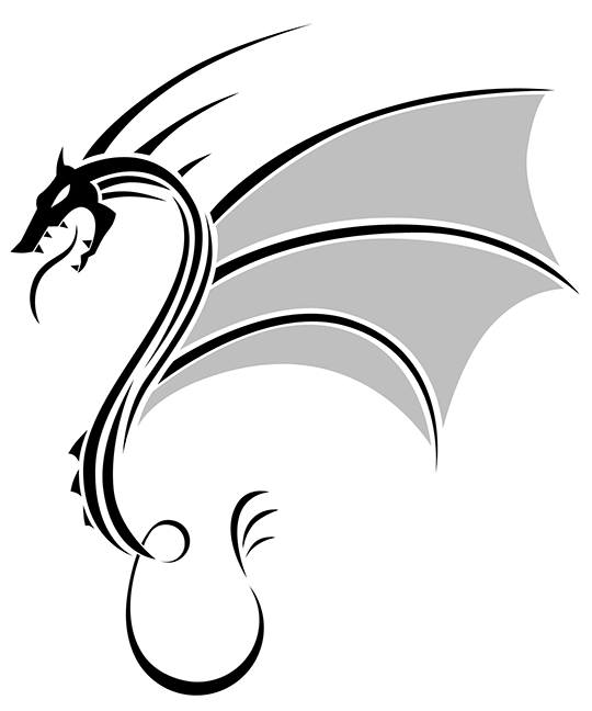 Tribal Dragon Drawing