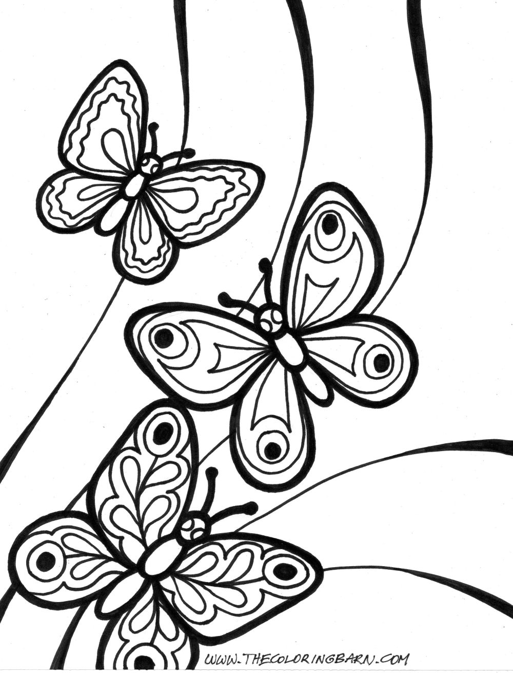 1000+ images about Butterfly Coloring Pages