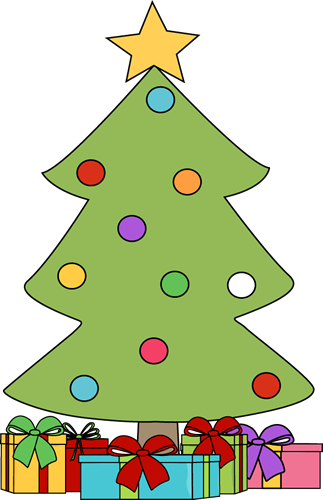 Christmas Tree With Presents Clipart - Tumundografico