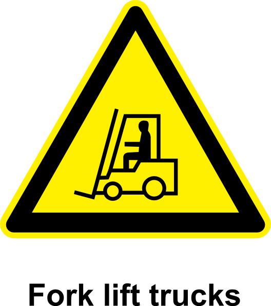 Sign Fork Lift Trucks clip art - vector clip art online, royalty ...