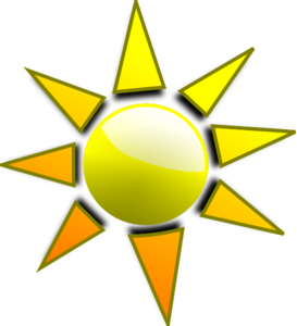 Sun 5 clip art - vector clip art online, royalty free & public domain