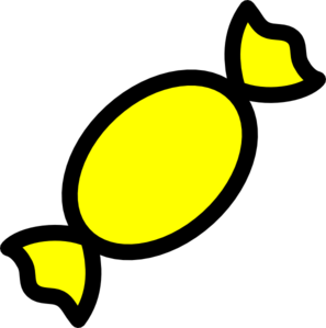 Yellow Candy clip art - vector clip art online, royalty free ...