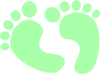 Green Feet Effort clip art - vector clip art online, royalty free ...