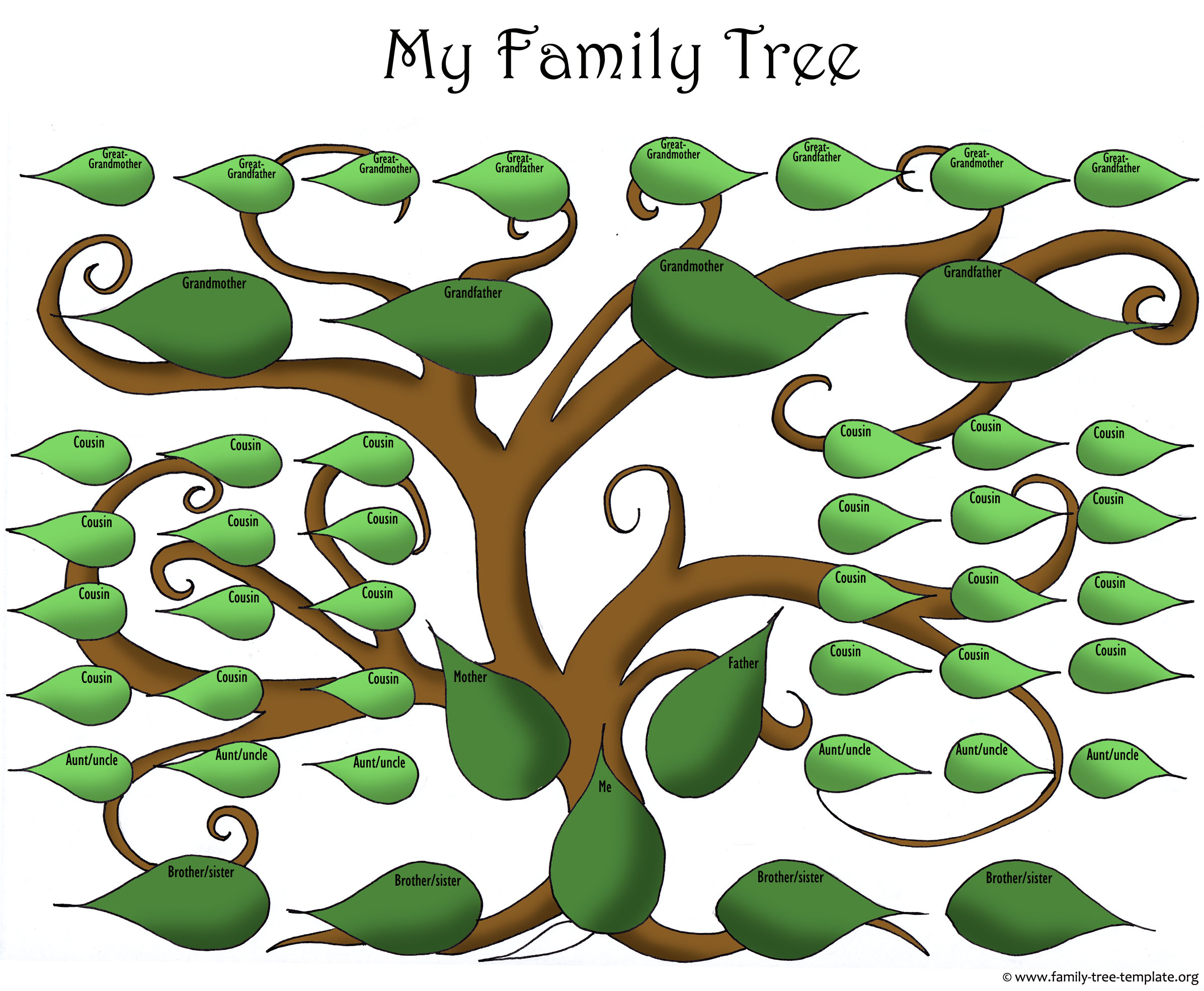 Free Printable Tree Trunk And Limbs Templates | Beginner ...