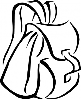 Backpack for Travelling coloring page | Super Coloring