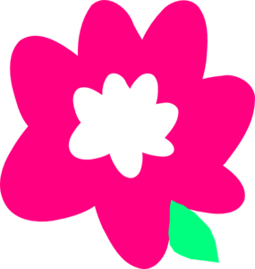 Pink Cartoon Flower clip art - vector clip art online, royalty ...