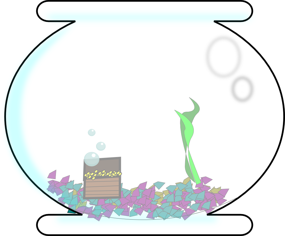 Clip Art: fishbowl super duper SVG