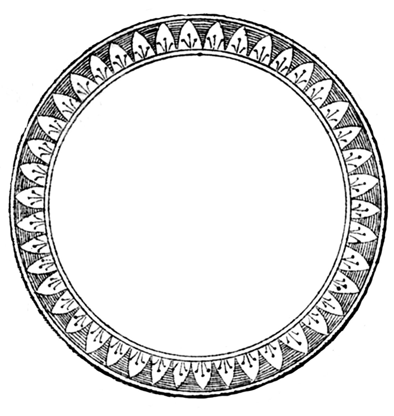 Vintage Clip Art - French Label, Anchor & Round Frame - The ...