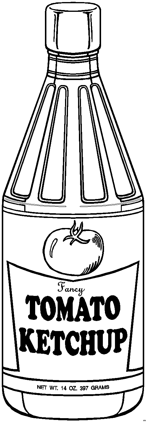 Montalegres Malbuch: Flasche Ketchup