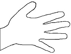 Hand Outline Template Printable - Free Clipart Images
