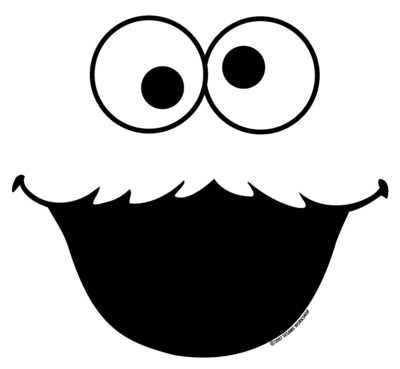 Cookie monster face sesame street Tshirt | TeeZeria