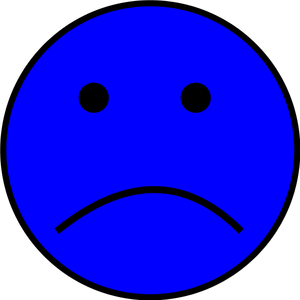 Blue Sad Face - ClipArt Best