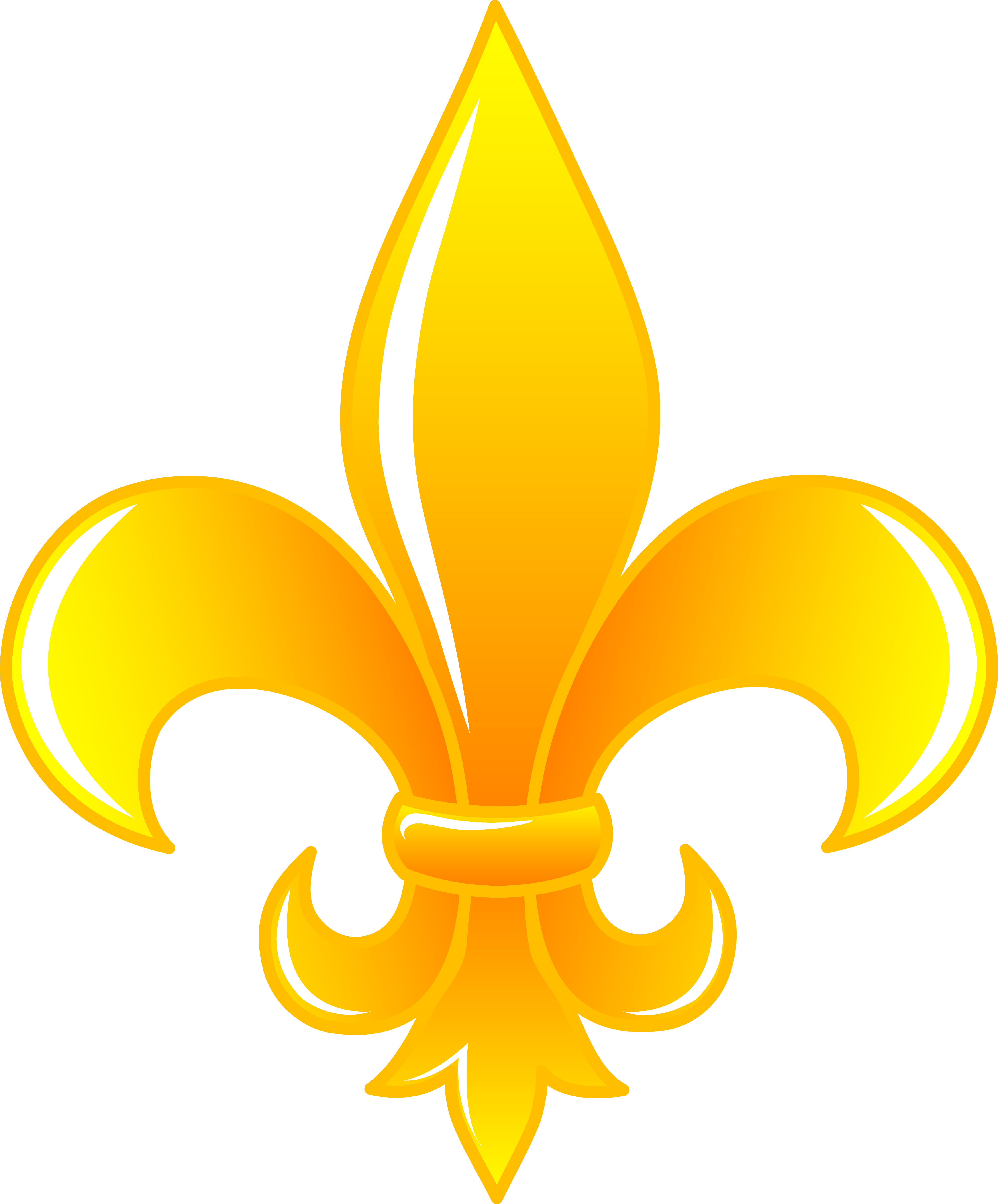 Free clip art fleur de lis