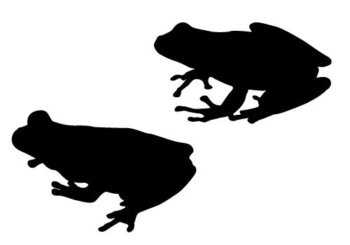 Frog silhouette clip art