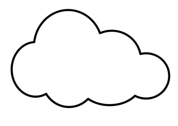 Colouring Pictures Clouds Clipart - Free to use Clip Art Resource
