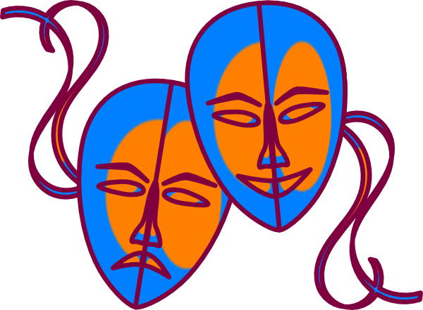 Theatre Mask Clipart - Tumundografico