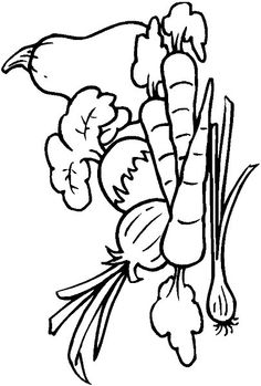 Coloring, Fruits and vegetables and Vegetables