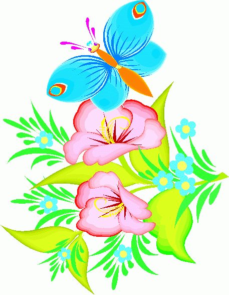 Butterfly And Flower Clipart - Free Clipart Images