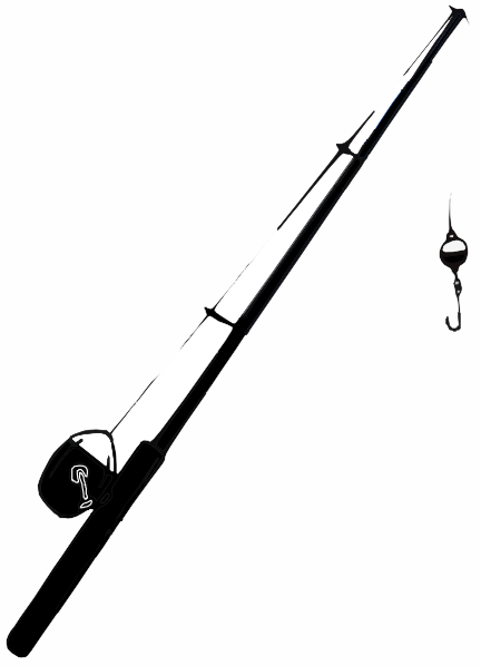 Fishing Pole Silhouette - Free Clipart Images