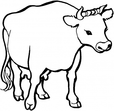 Cattle-coloring-page-16 | Free Coloring Page Site