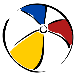 Beach Ball Clipart Black And White - Free Clipart ...