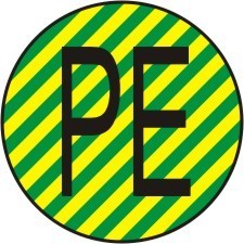 Protective Conductor Label- IEC Electrical Symbol LSCE120
