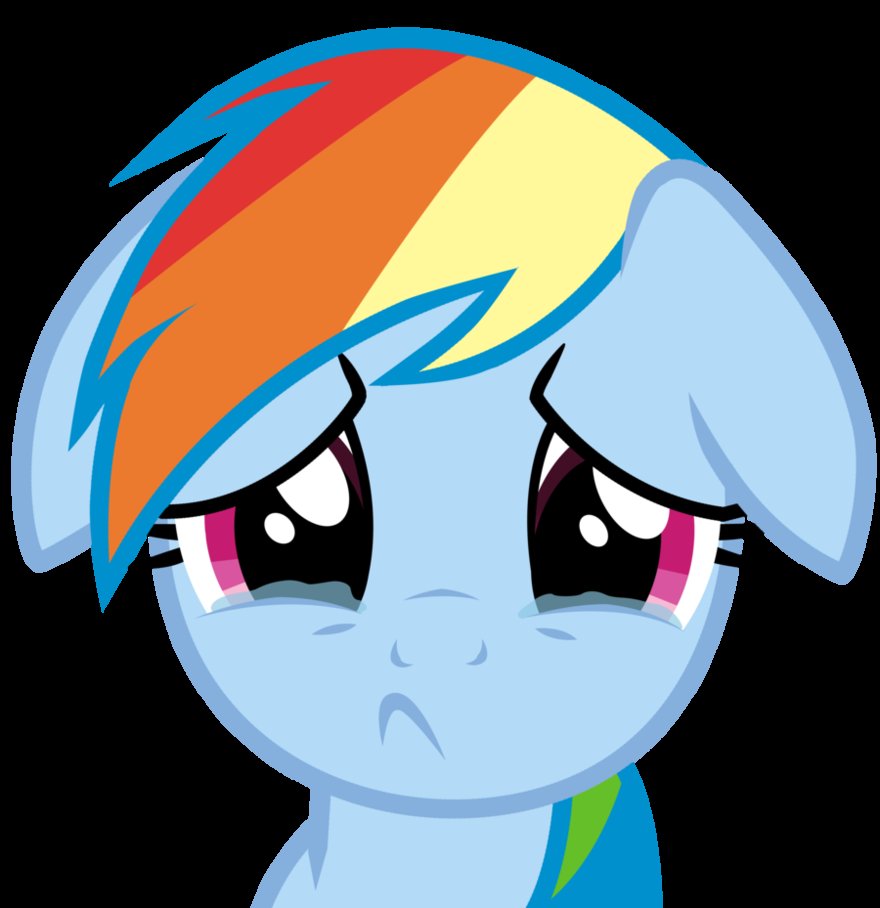 Crying Rainbow Dash by Eruvon on DeviantArt