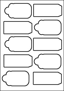 TEMPLATE | Gift Tag Templates, Round Labels and Tag Temp…