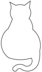 Cat Outline | Cat Outline Tattoo, Cat Silhouette Tattoos…