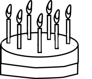 Cake Outline Clip Art - vector clip art online ...