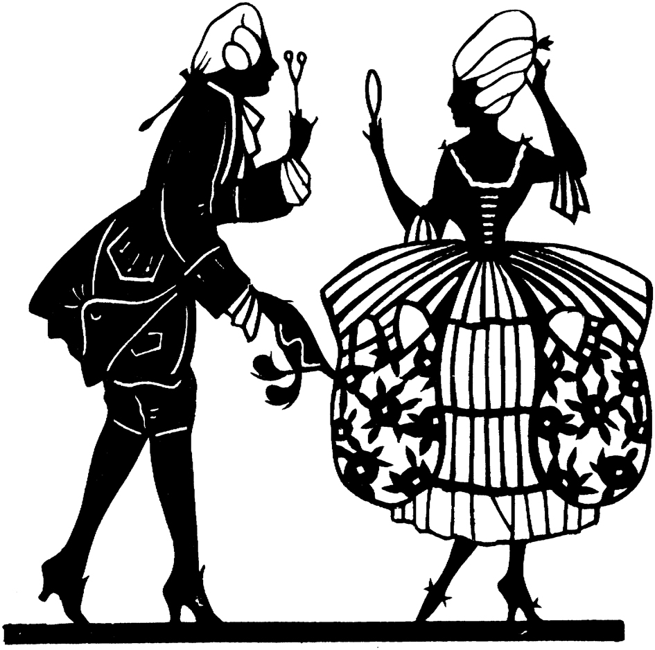 Free Clip Art and Digital Collage Sheet - Old Romantic Silhouettes ...