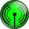 Glassy Wifi Symbol clip art Free Vector