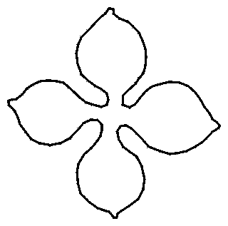 Free Heraldry Stencils -- Quatrefoil
