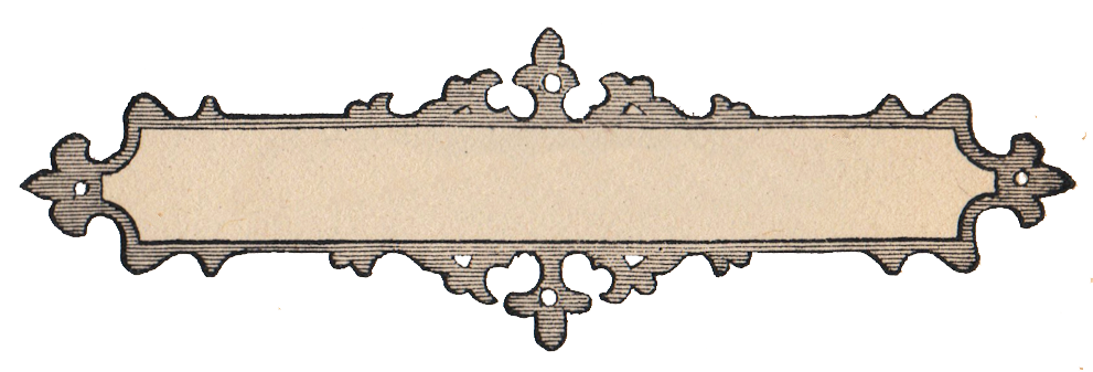 Free Vintage Clip Art - Ornate Frame Label - The Graphics Fairy