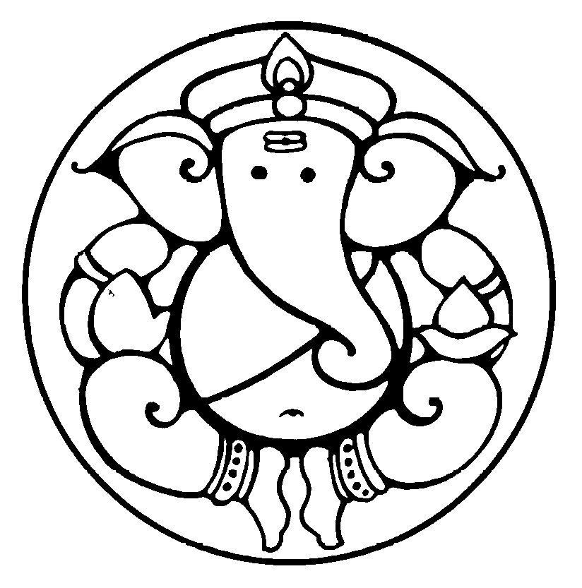 Ganesh Black And White - ClipArt Best