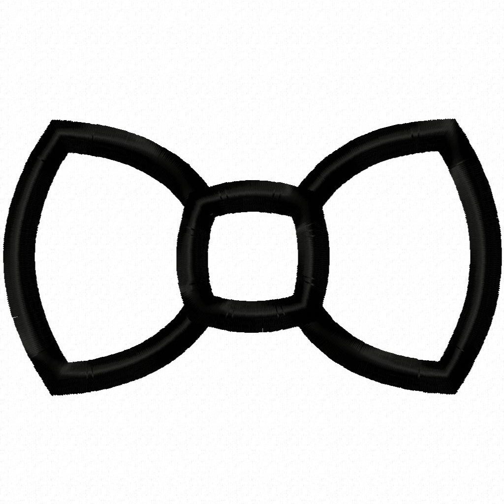 Digi dolls bow tie machine embroidery applique design by digidolls ...