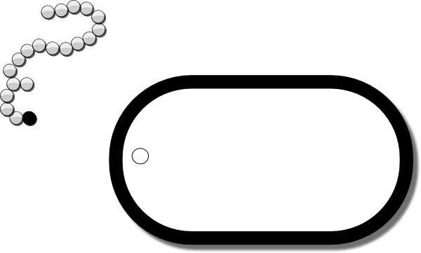 Dog Tag Simple Clip Art - vector clip art online ...