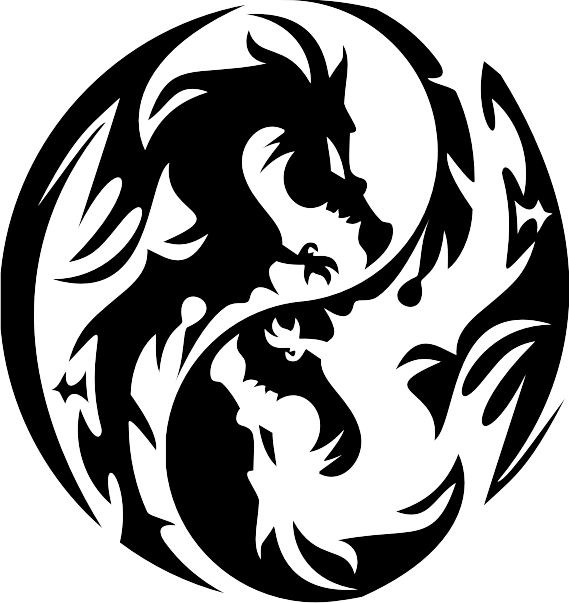 Tribal Dragon Yin Yang Tattoo Page 26 - ClipArt Best - ClipArt Best
