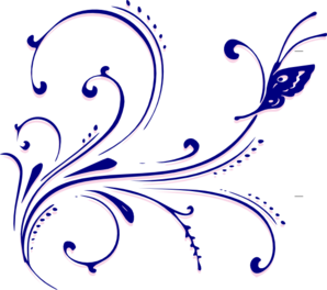 Butterfly Flourish clip art - vector clip art online, royalty free ...