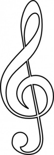 Treble clef clipart - ClipartFox