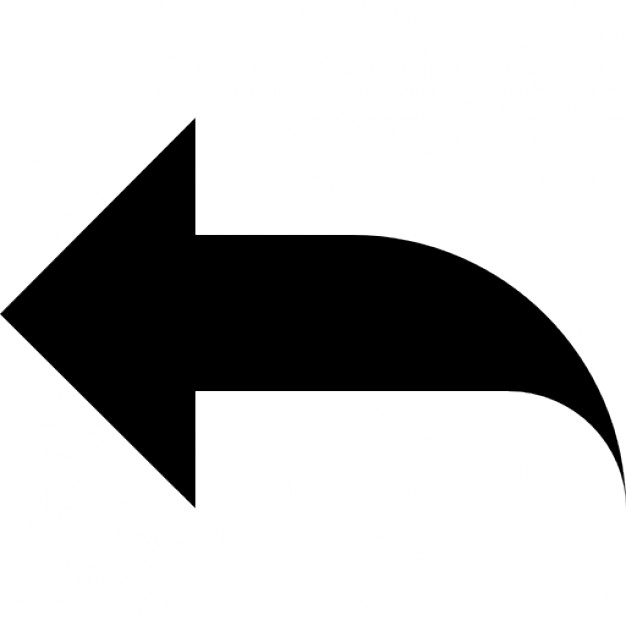 Undo black arrow pointing to left Icons | Free Download