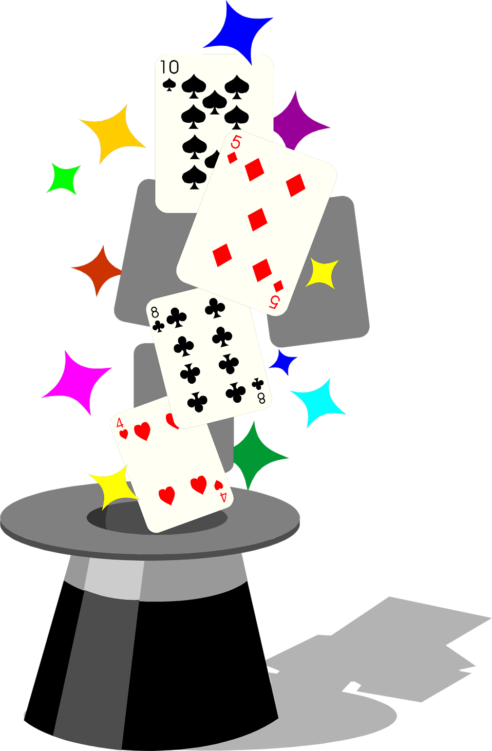 Magic | Free Stock Photo | Illustration of playing cards and a ...