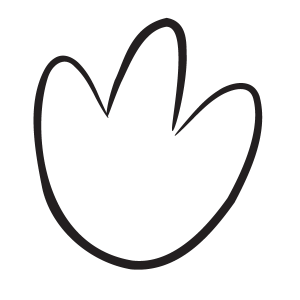 Footprint Coloring Page