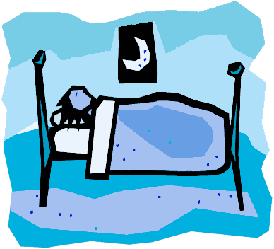 Clipart sleeping person