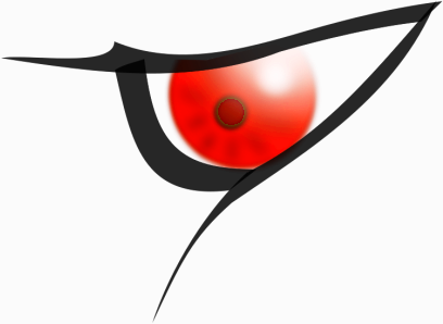 Red evil eyes clipart png
