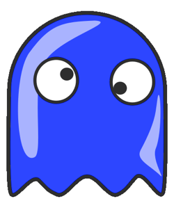 Pacman ghost clipart