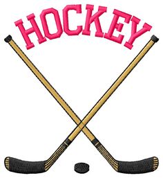 Hockey sticks crossed clipart