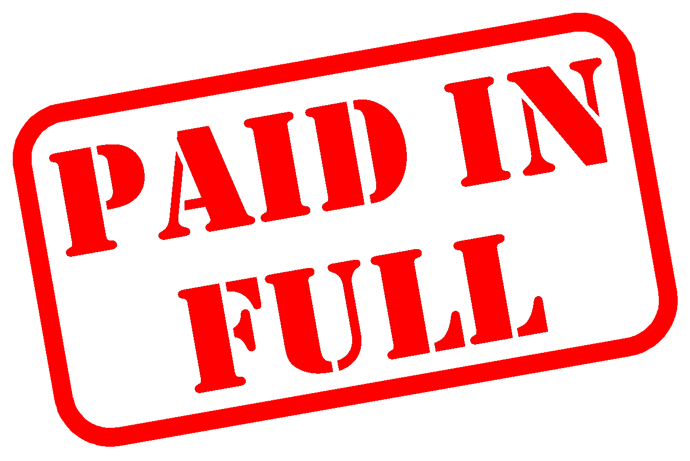 Paid In Full Stamp Clipart