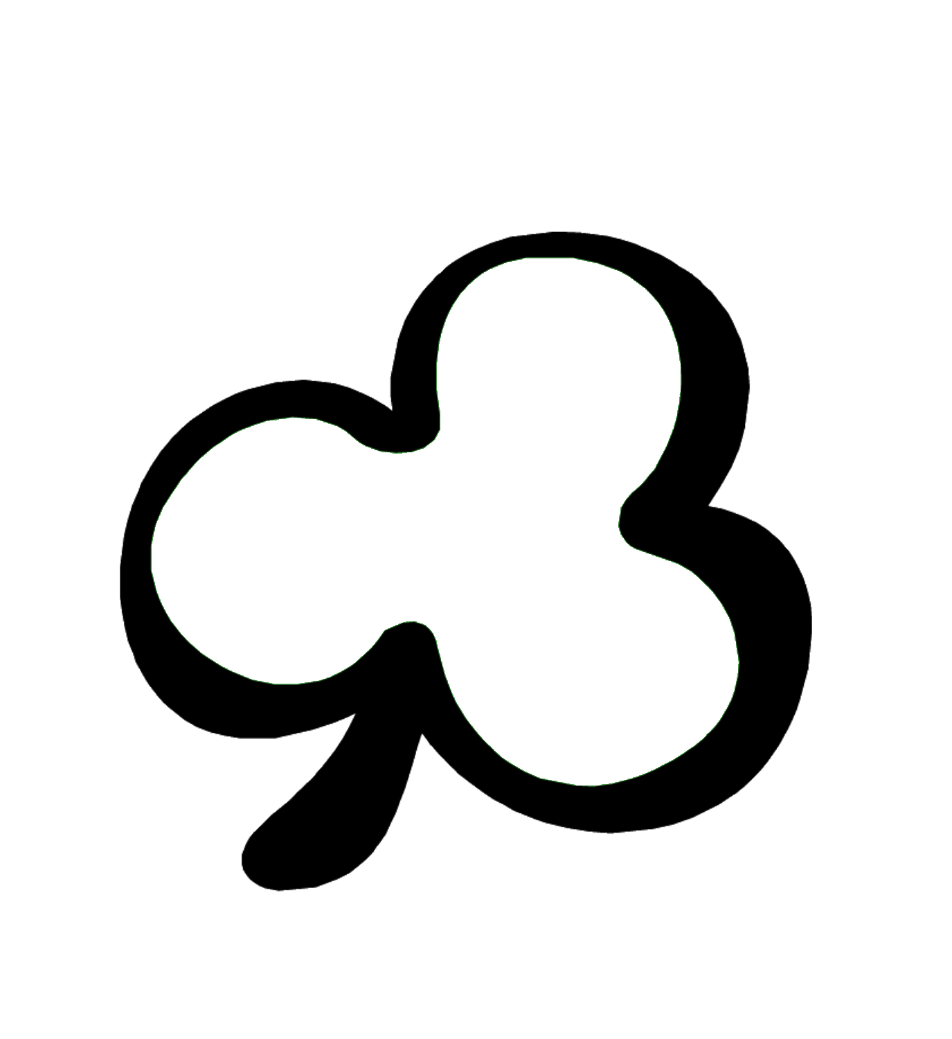 Clover Outline - ClipArt Best